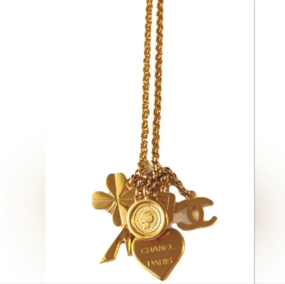 Authentic Chanel Lucky 7 Charm Necklace